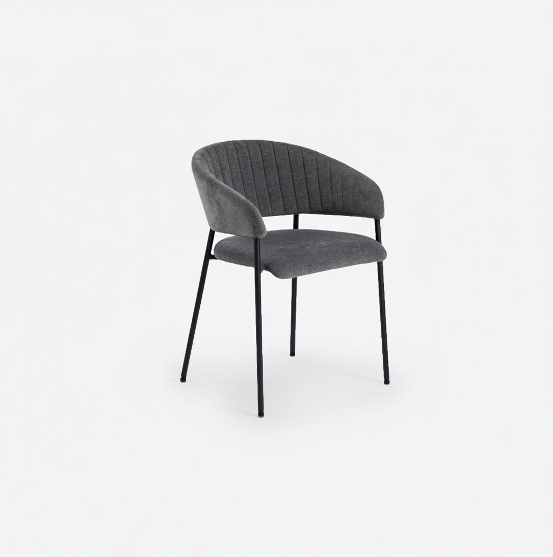 Silla Comedor Ann II Gris Oscuro-2