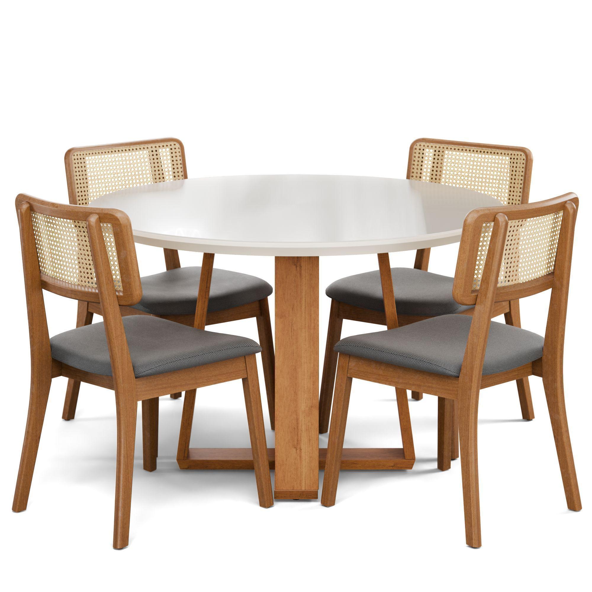 Silla Comedor Monte rattan gris-3
