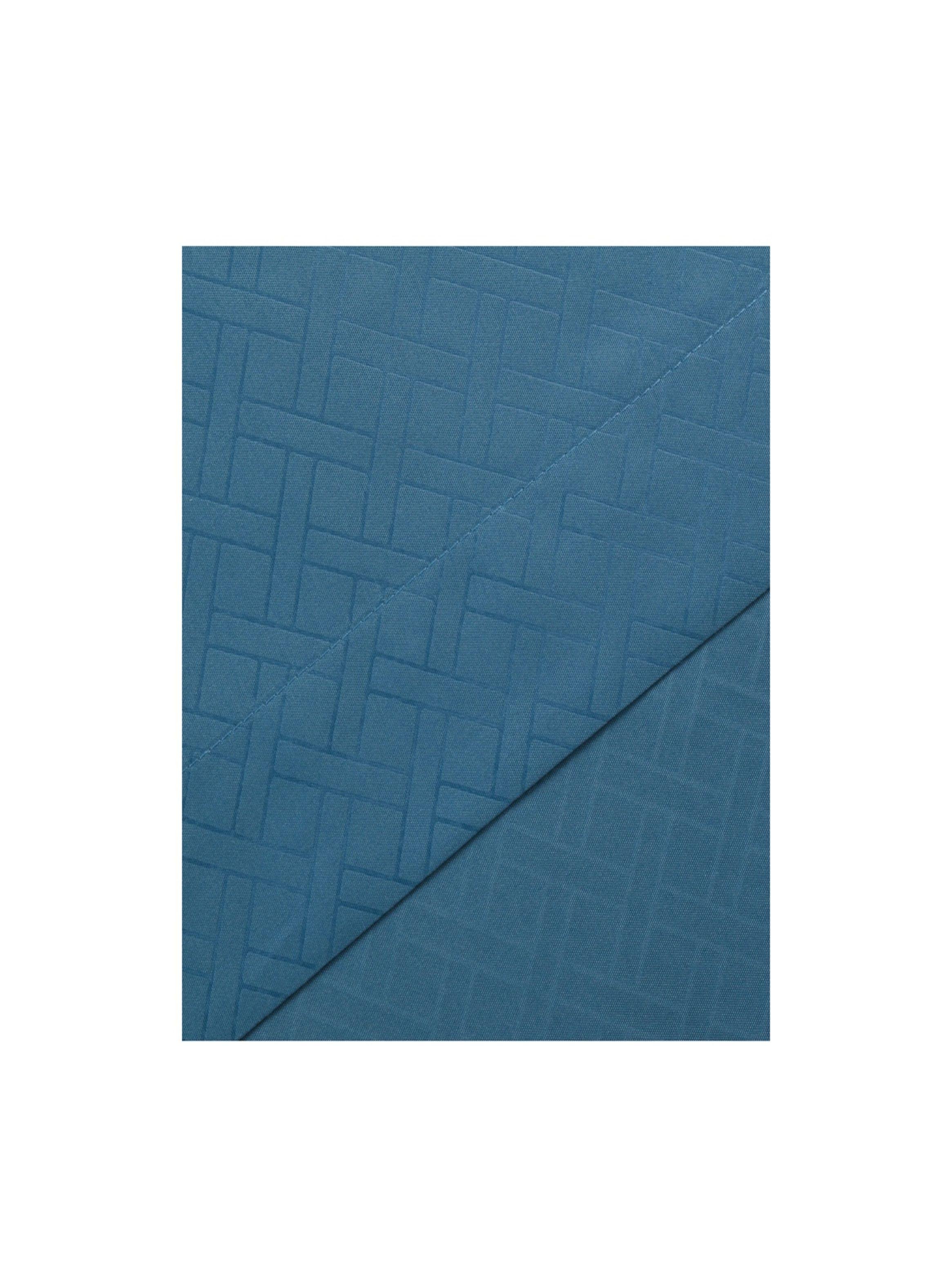 Juego De Sabanas Keyhome 2 Plazas Embosse Microfibra Color Azul-2