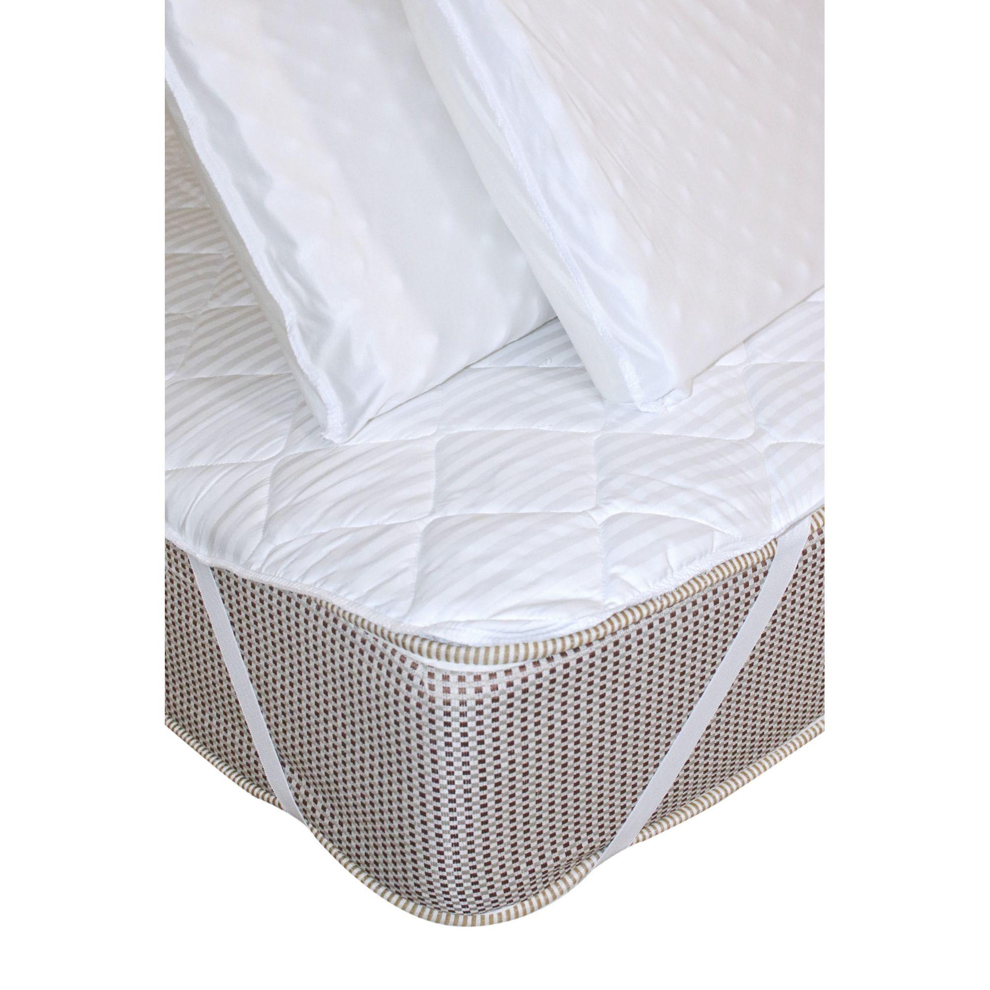 Cubrecolchón Keyhome 1,5 Plazas Blanco – MF/TNT 90 g-2