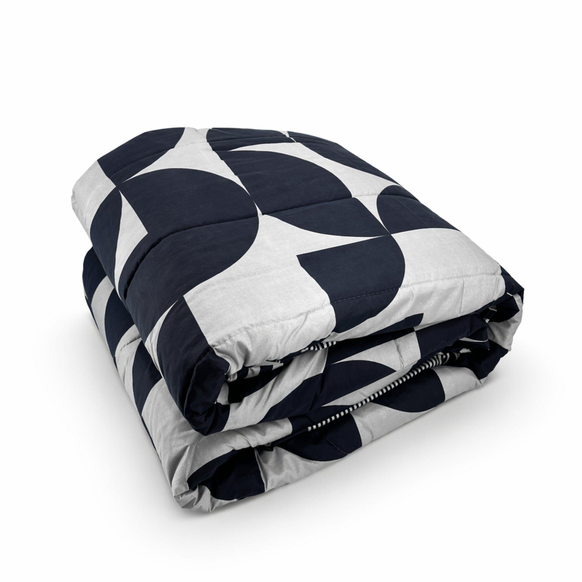 Plumón Reversible Prisma 1.5 Plazas Negro-2