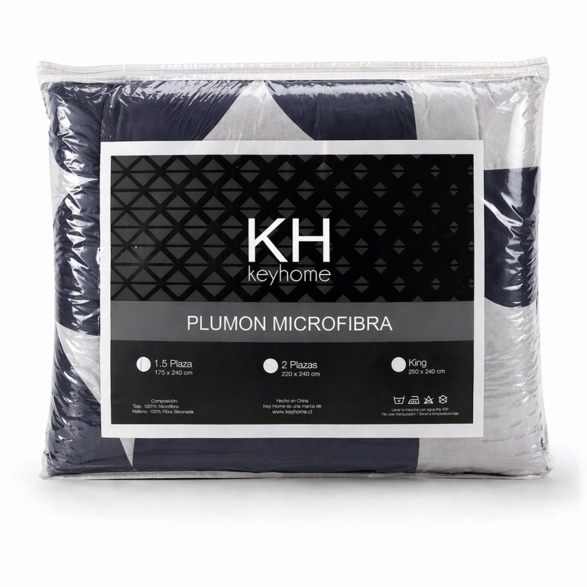 Plumón Reversible Prisma 1.5 Plazas Negro-3