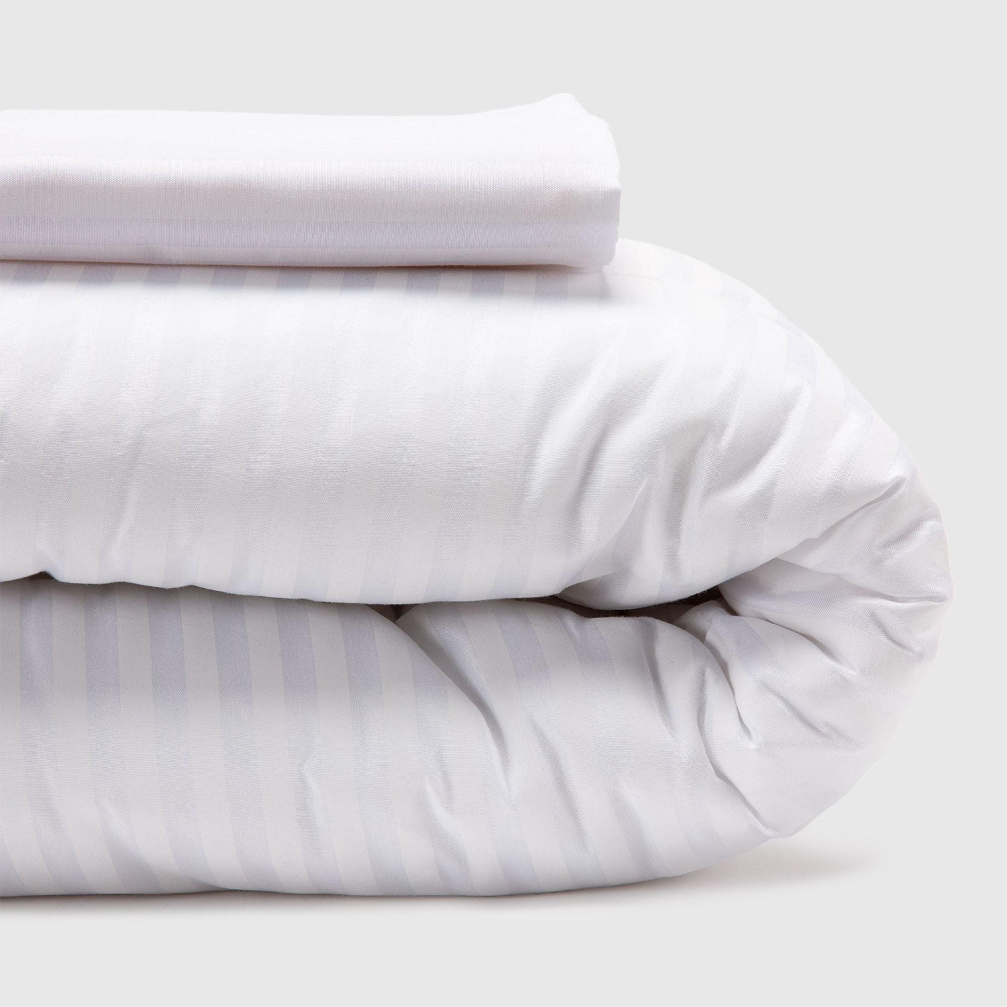 Plumón Bicolor 2 Plazas Reversible Blanco 220x240 cm + 2 Fundas-1