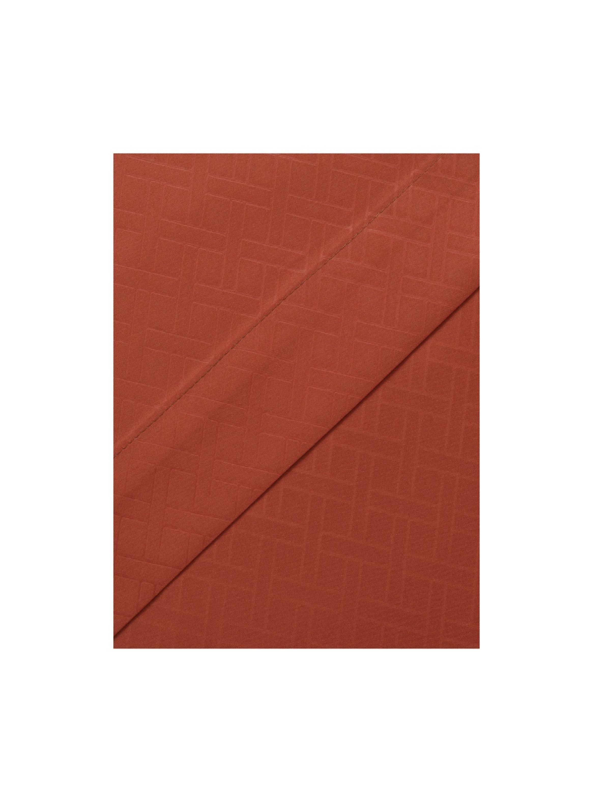 Juego De Sabanas Keyhome 1.5 Plazas Embosse Microfibra Color Terracota-2