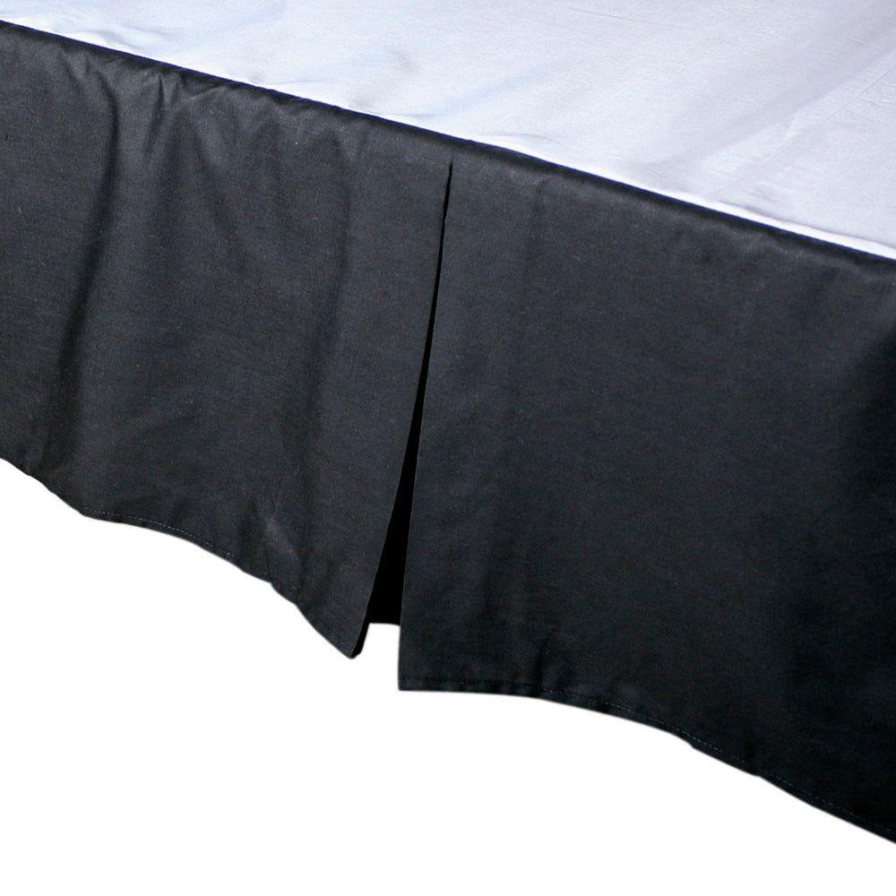 Combo Cubrecolchon + Faldon Negro 2 Plazas-1