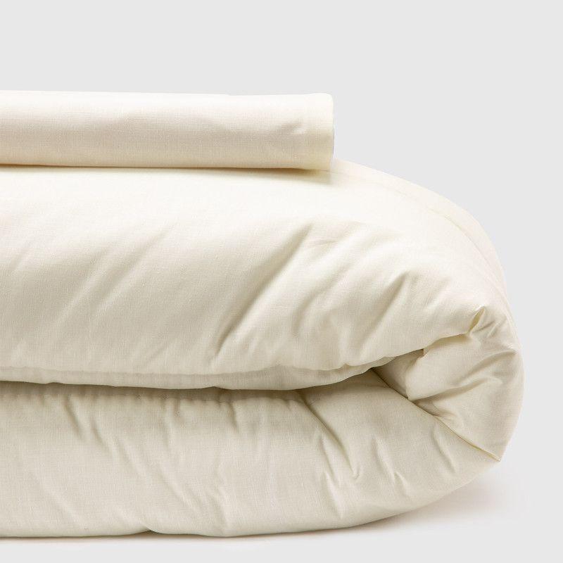 Plumón Bicolor Keyhome Beige Blanco 1.5 Plazas-2