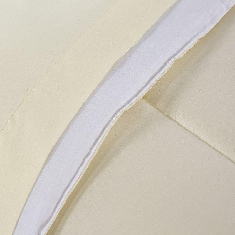 Plumón Bicolor Keyhome Beige Blanco 1.5 Plazas-3