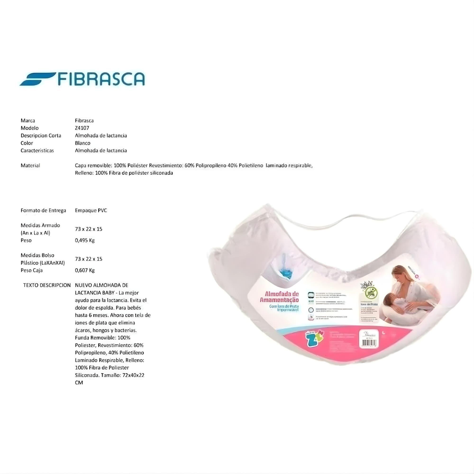 Almohada de Lactancia Impermeable 73x22x15 Cm-4