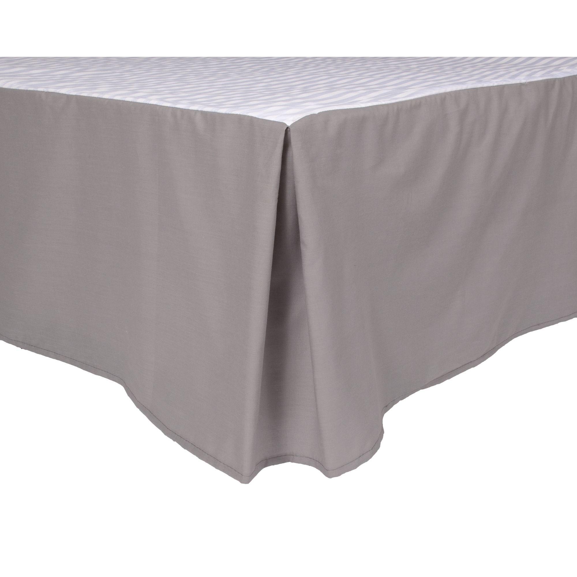 Faldón de Cama Keyhome 2 Plazas – Gris 144 Hilos-0