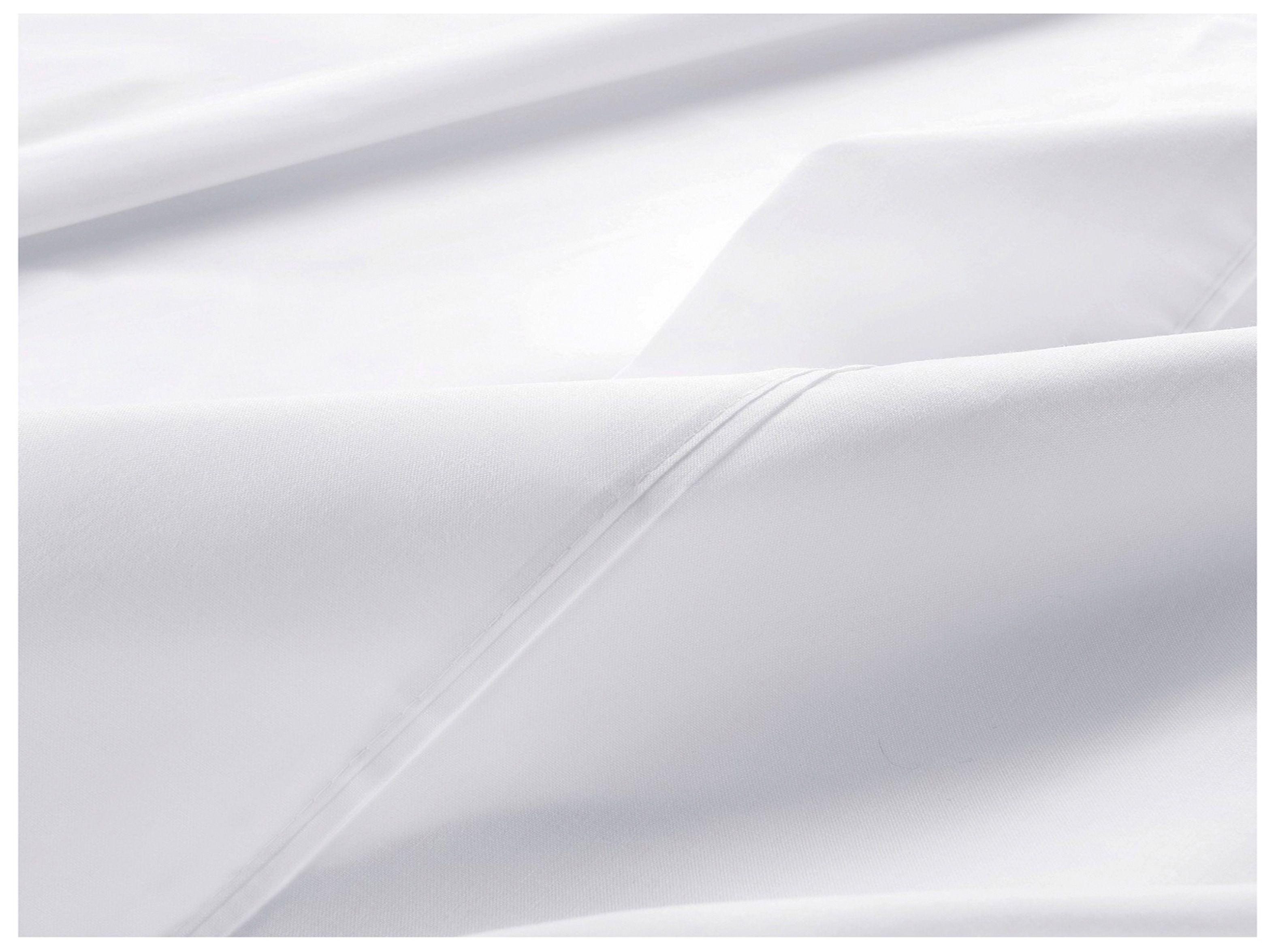 Juego De Sabanas Keyhome 2 Plazas 144 Hilos Color Blanco-3