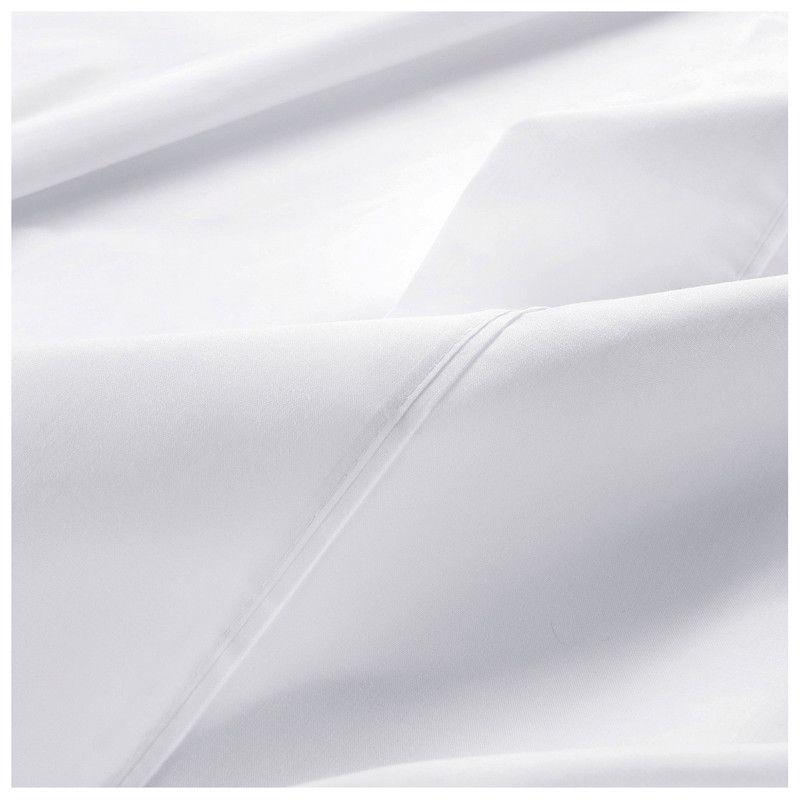 Juego De Sabanas Keyhome 1 Plaza 144 Hilos Color Blanco-3