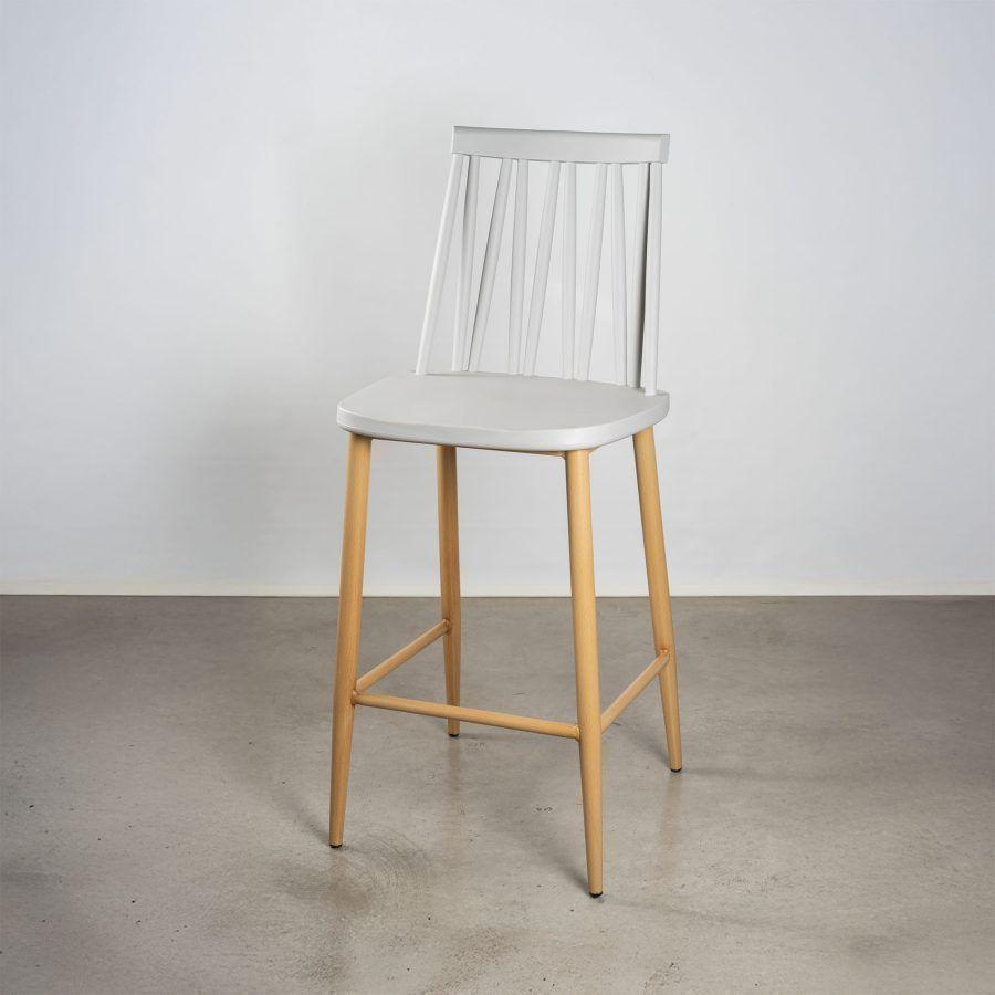PACK DE 2 TABURETE ICONICA BASE TIPO WOOD 66 CM ALTURA ASIENTO-0