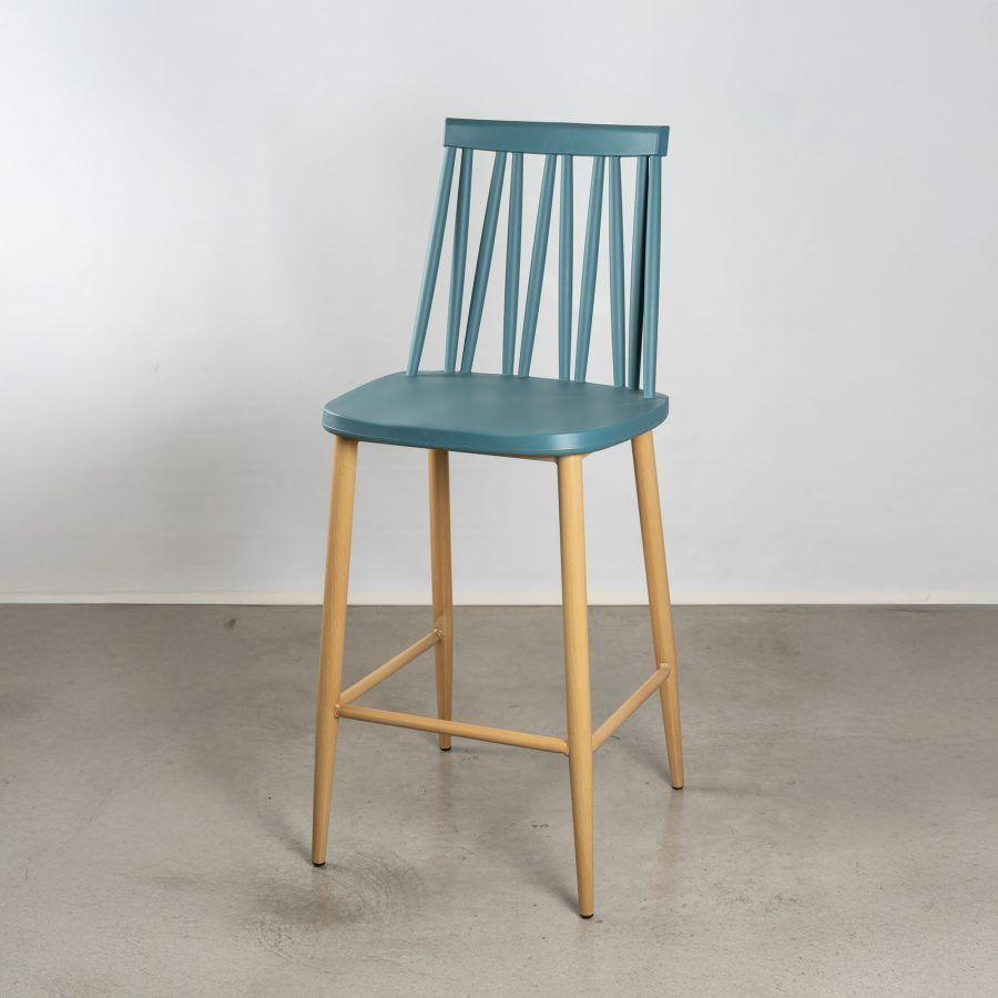 PACK DE 2 TABURETE ICONICA BASE TIPO WOOD 66 CM ALTURA ASIENTO-0