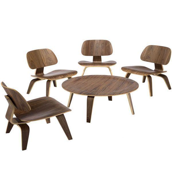 Mesa de centro Tendencia Home Plywood Walnut-2