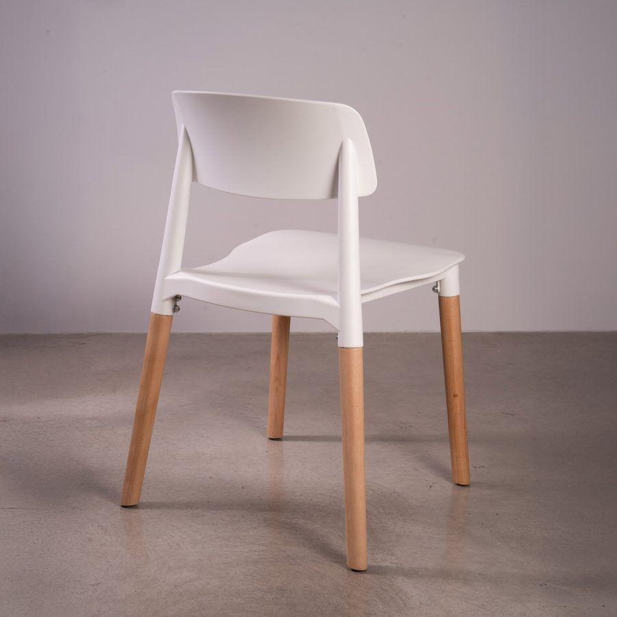 PACK 4 SILLAS PARA COMEDOR MODELO CROSCAT COLOR BLANCO-2