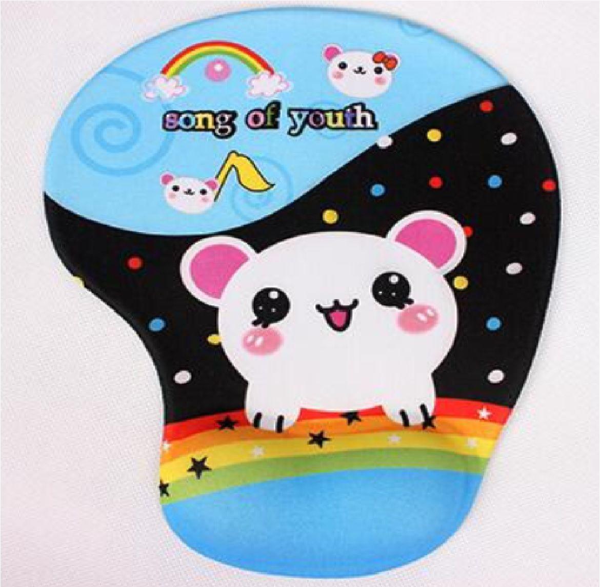 Mousepad Gel con Apoya Muñeca Diseño Infantil-0