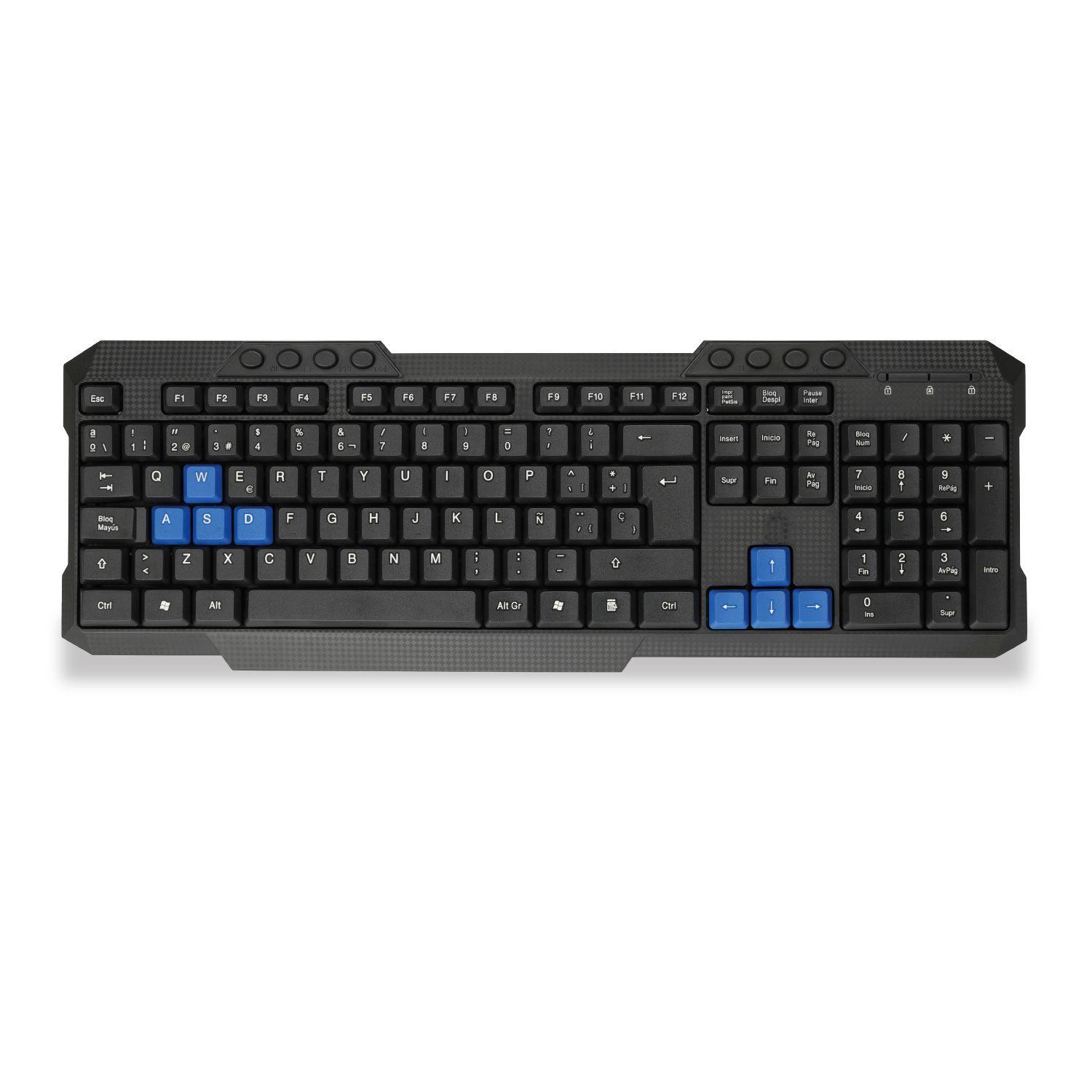 Teclado Multimedia Usb Color Negro-1