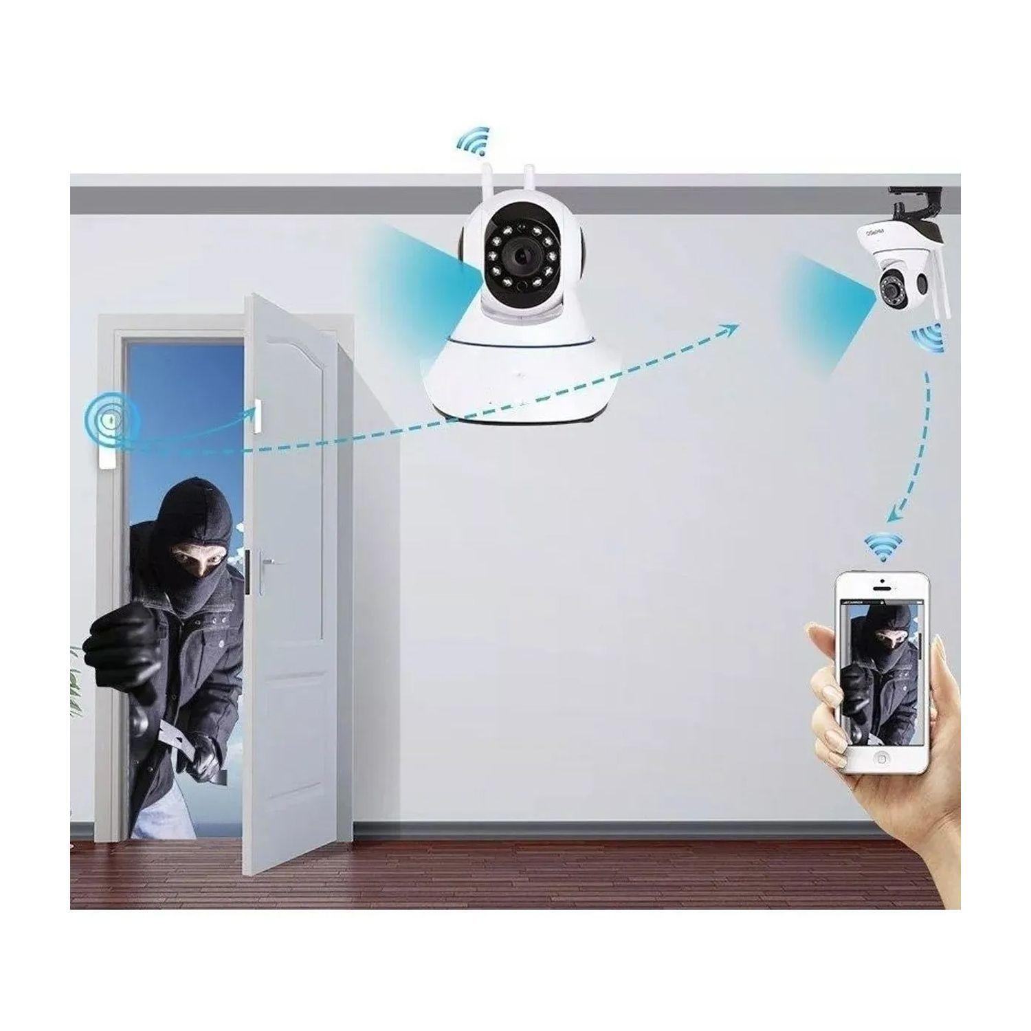 Camara Seguridad Monitor Wifi White-3