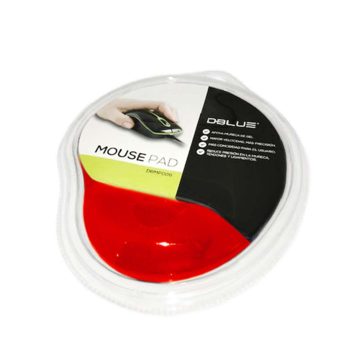 Mousepad Gel Con Apoya Muñeca Color Rojo-3