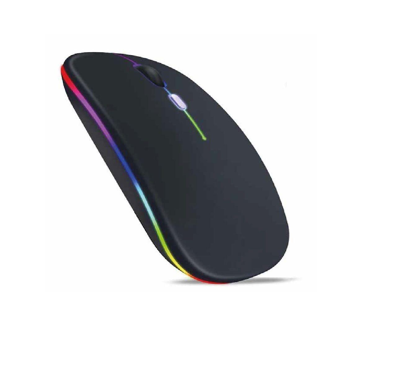 Mouse Inalámbrico Reptilex 2.4ghz Led Negro -0