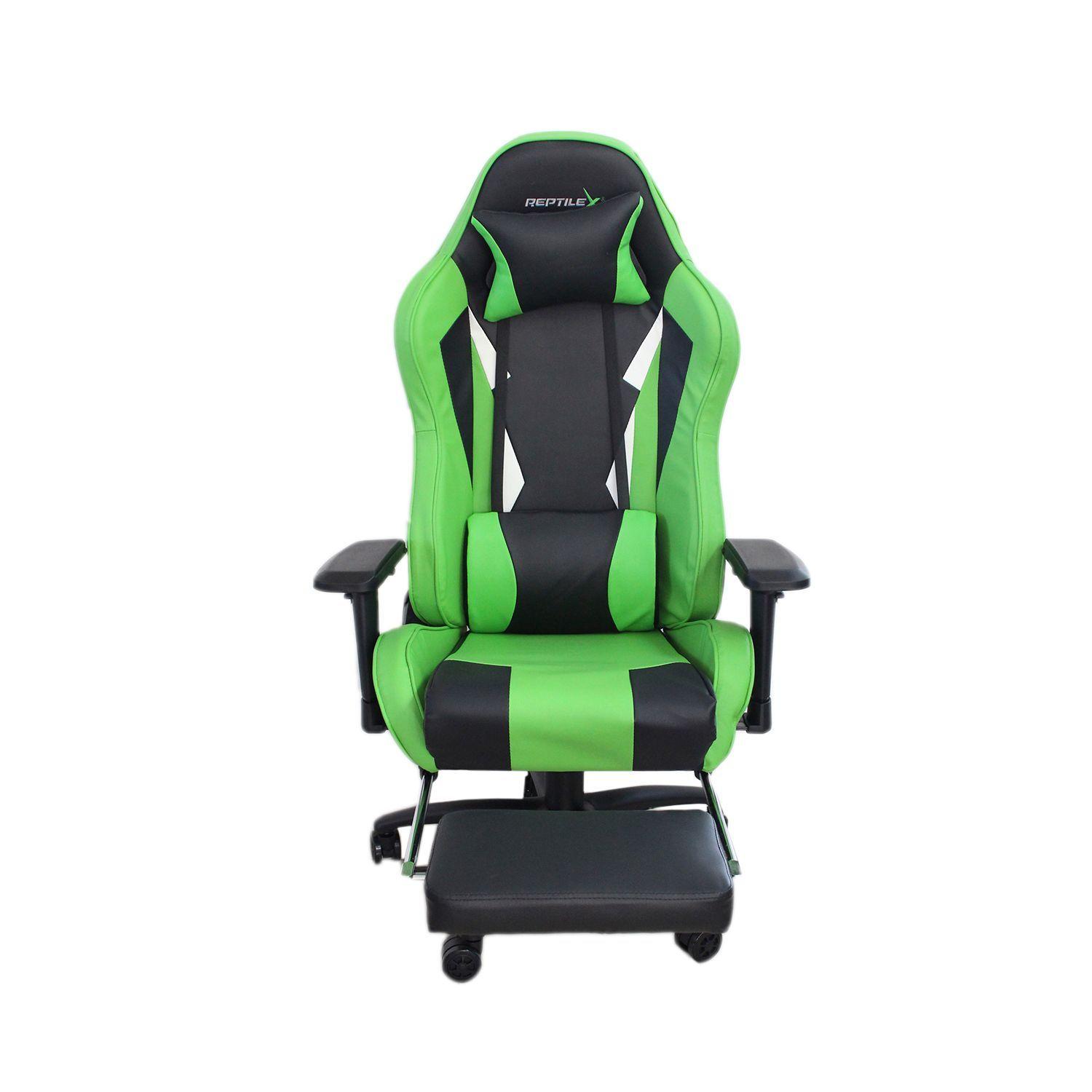 Silla Gamer Alta Gamma Reptilex Verde -0