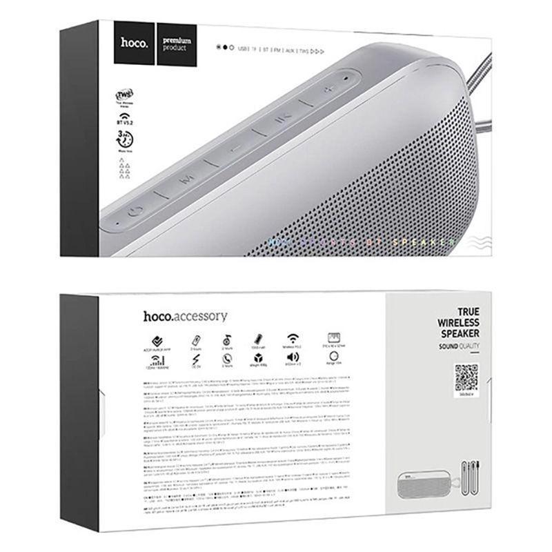 Parlante Hoco HC21 Shadow sport Bluetooth FM TF TWS Gris-1