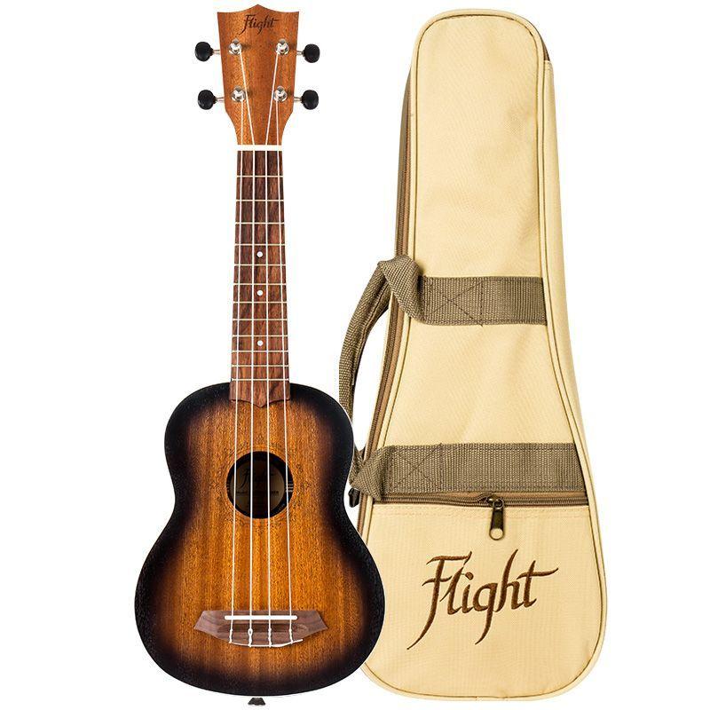Ukelele Flight Soprano Ambar + Funda-0