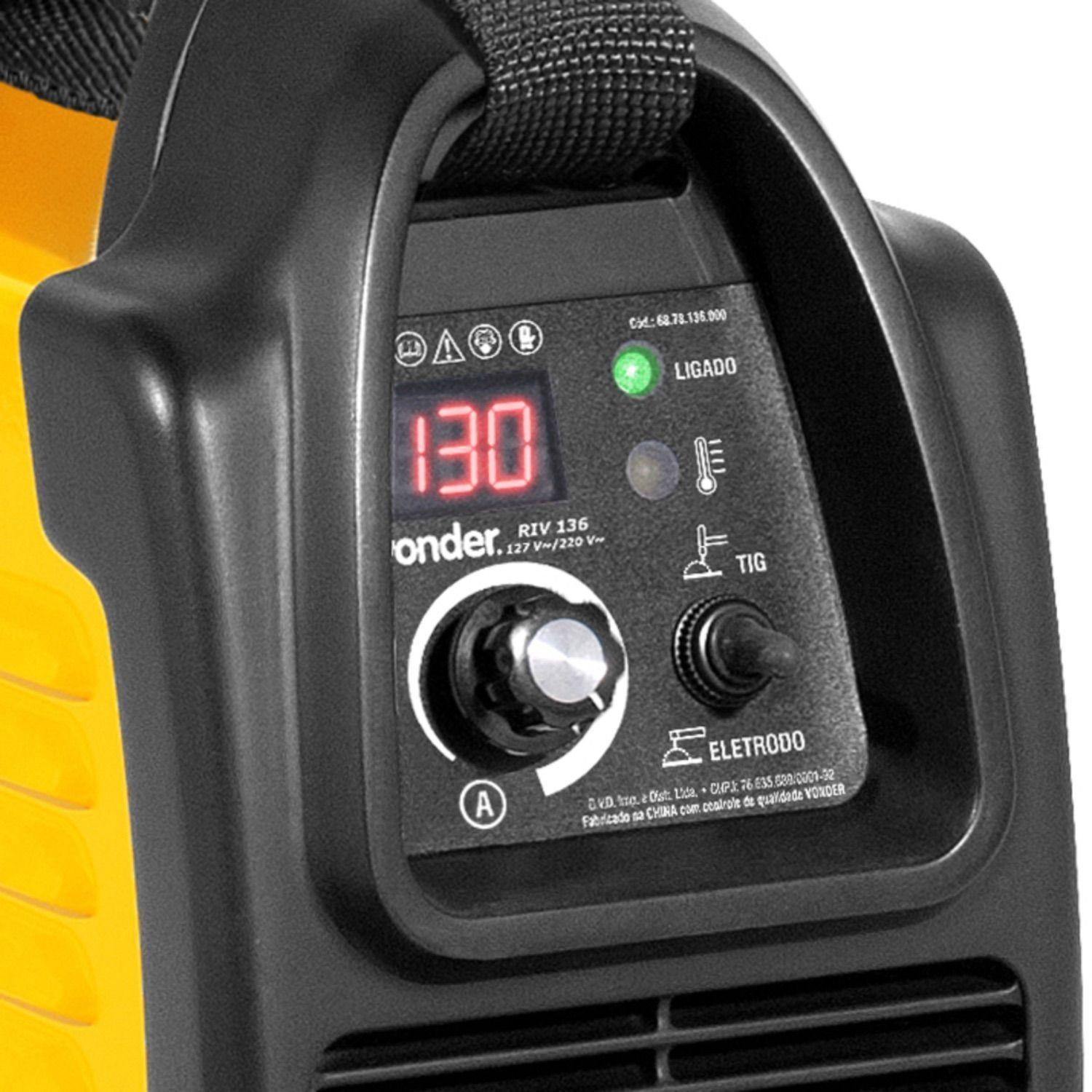 Soldadora Inverter Arco Manual y Tig 130 (A) + Torcha TIG-4