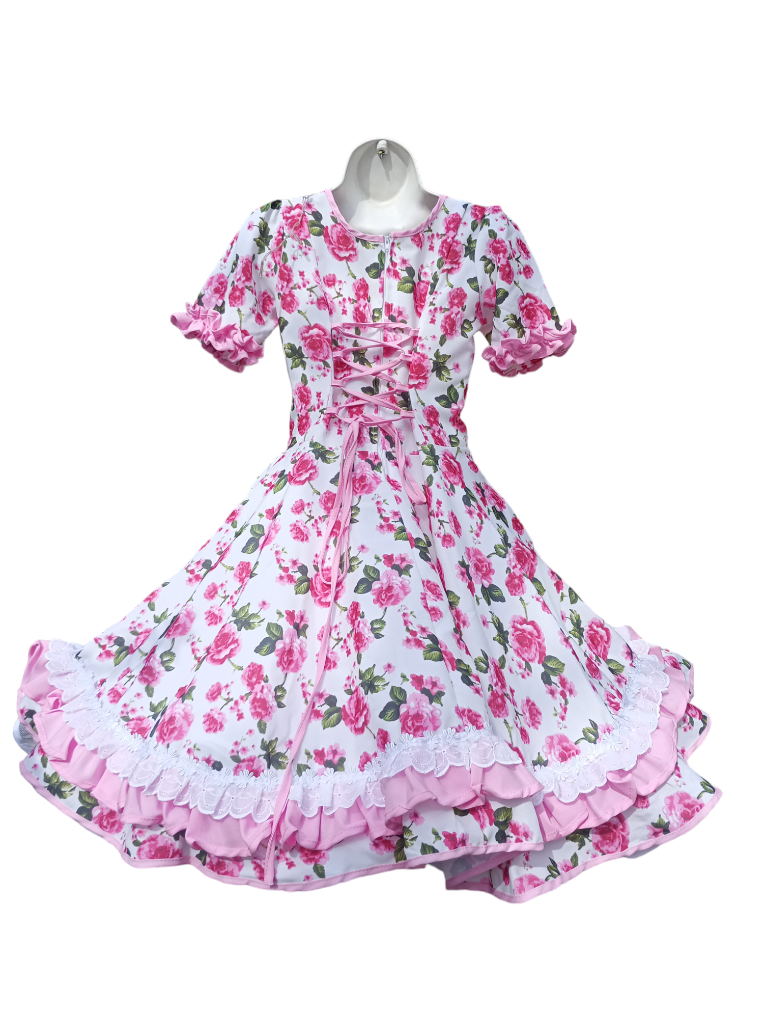 Vestido Huasa Niñas Juvenil Varios Diseños Baile Cueca Tallas 10 12 14 16-1