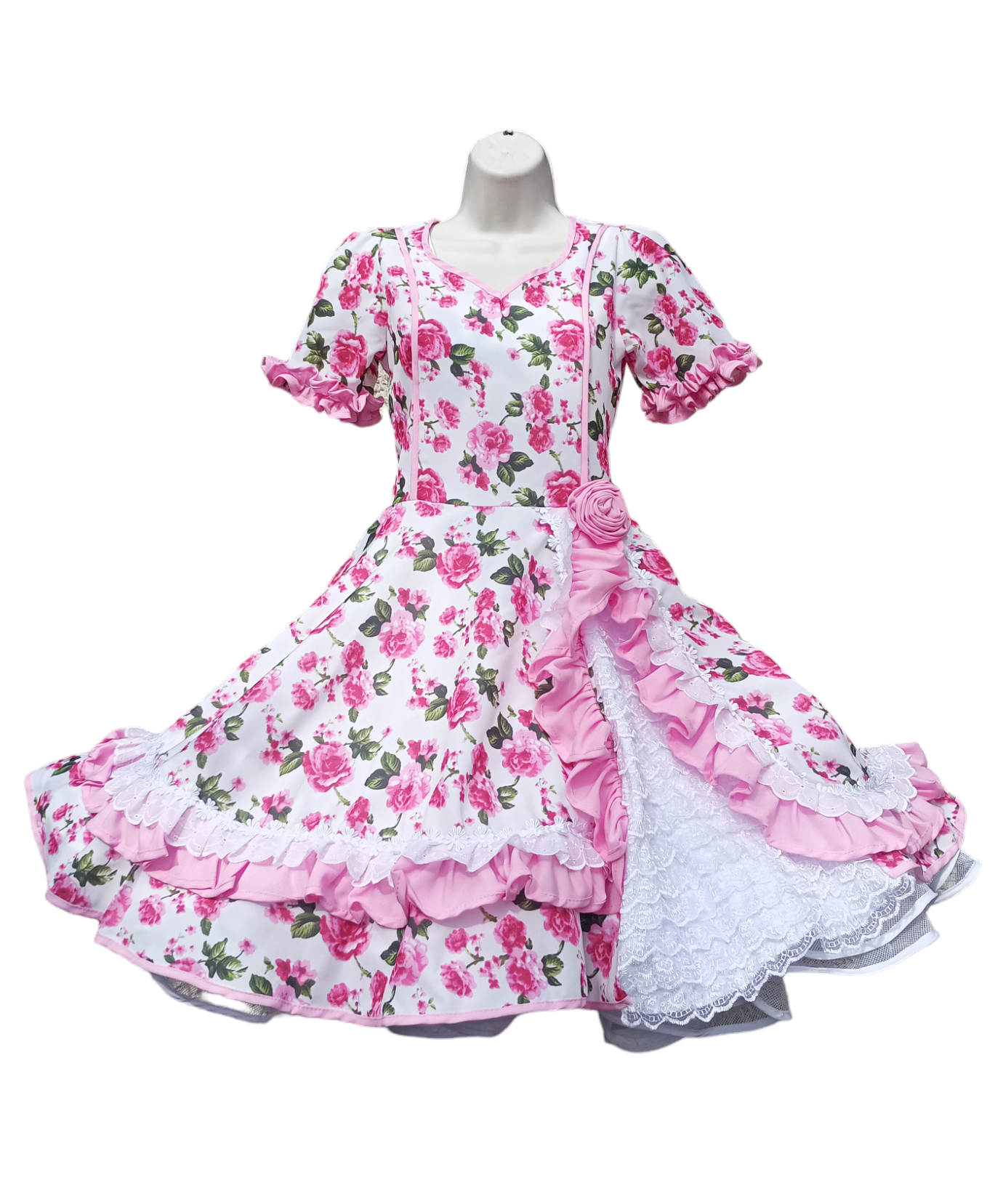 Vestido Huasa Niñas Juvenil Varios Diseños Baile Cueca Tallas 10 12 14 16-2