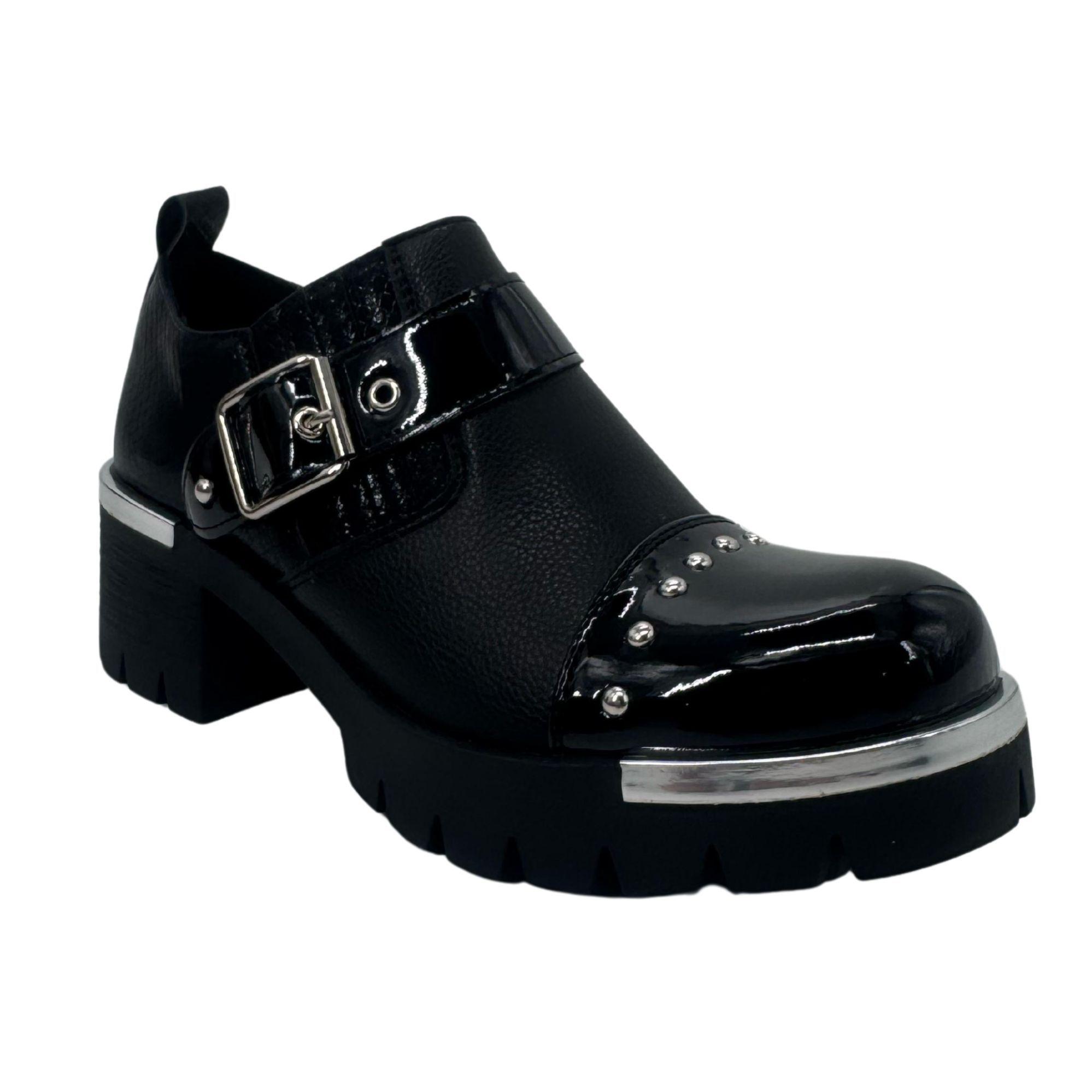 zapato de dama taco cuadrado -0