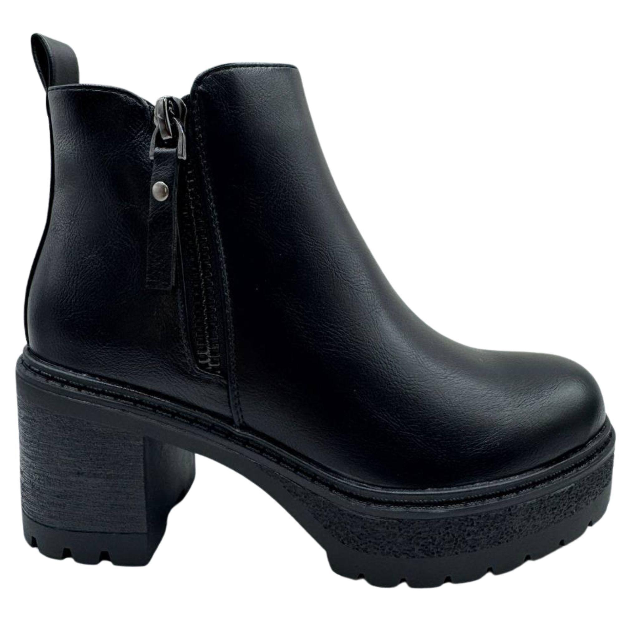 Botin Taco Casual Mujer-1