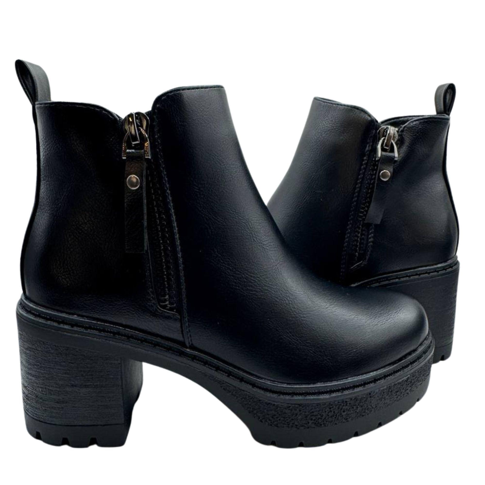 Botin Taco Casual Mujer-3