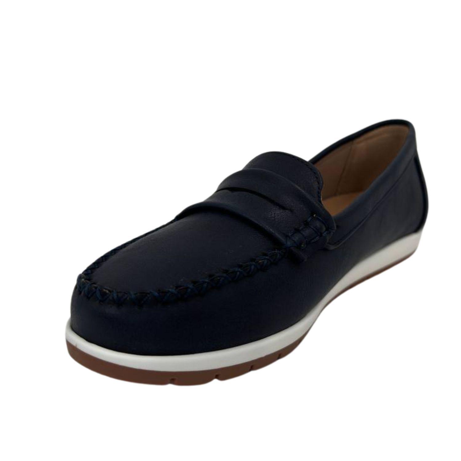 Mocasine Azul Eco Cuero Mujer-2