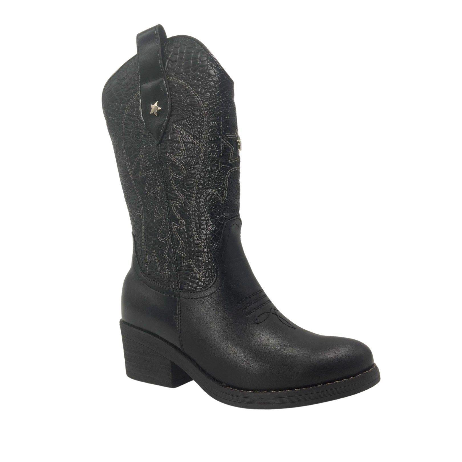 Botas Vaqueras Negras-2