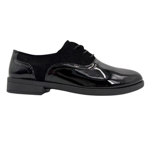 Zapato Mocasin Charol Cordones-1