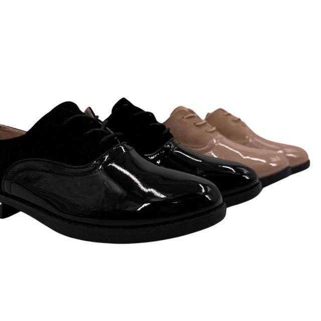 Zapato Mocasin Charol Cordones-4