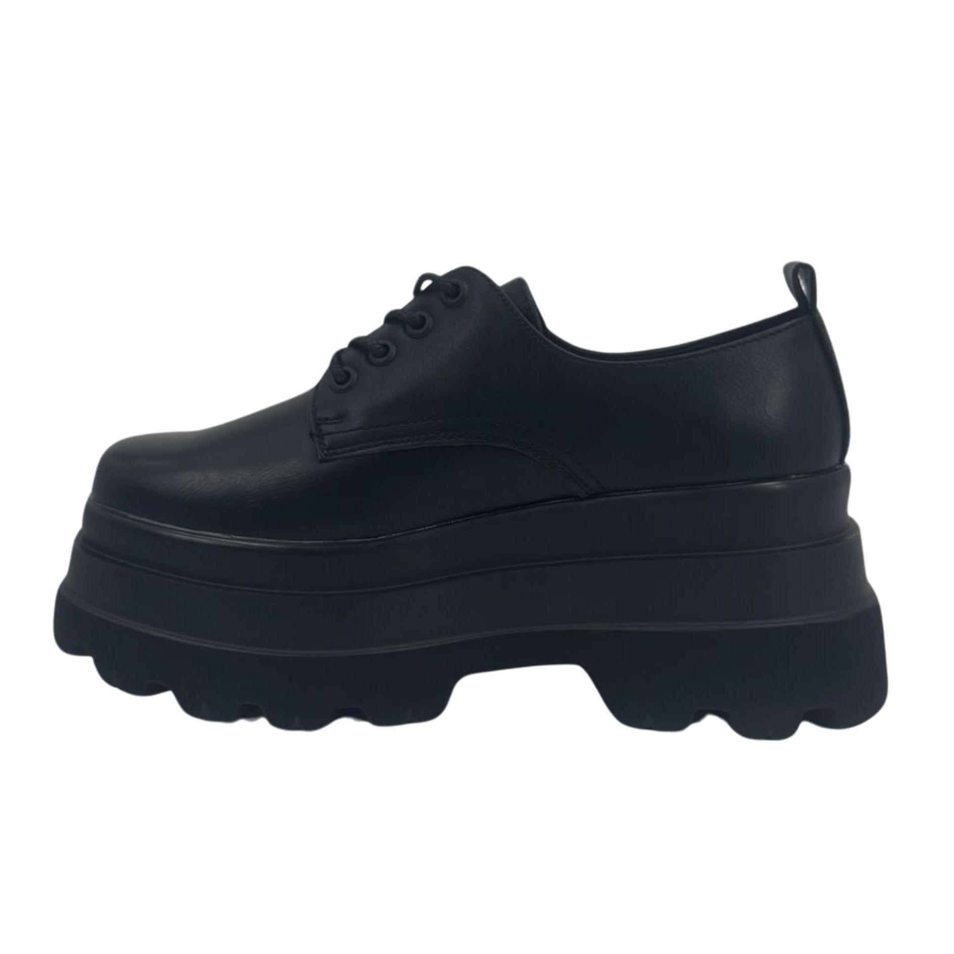 Zapatos Plataforma Negro Mujer-2