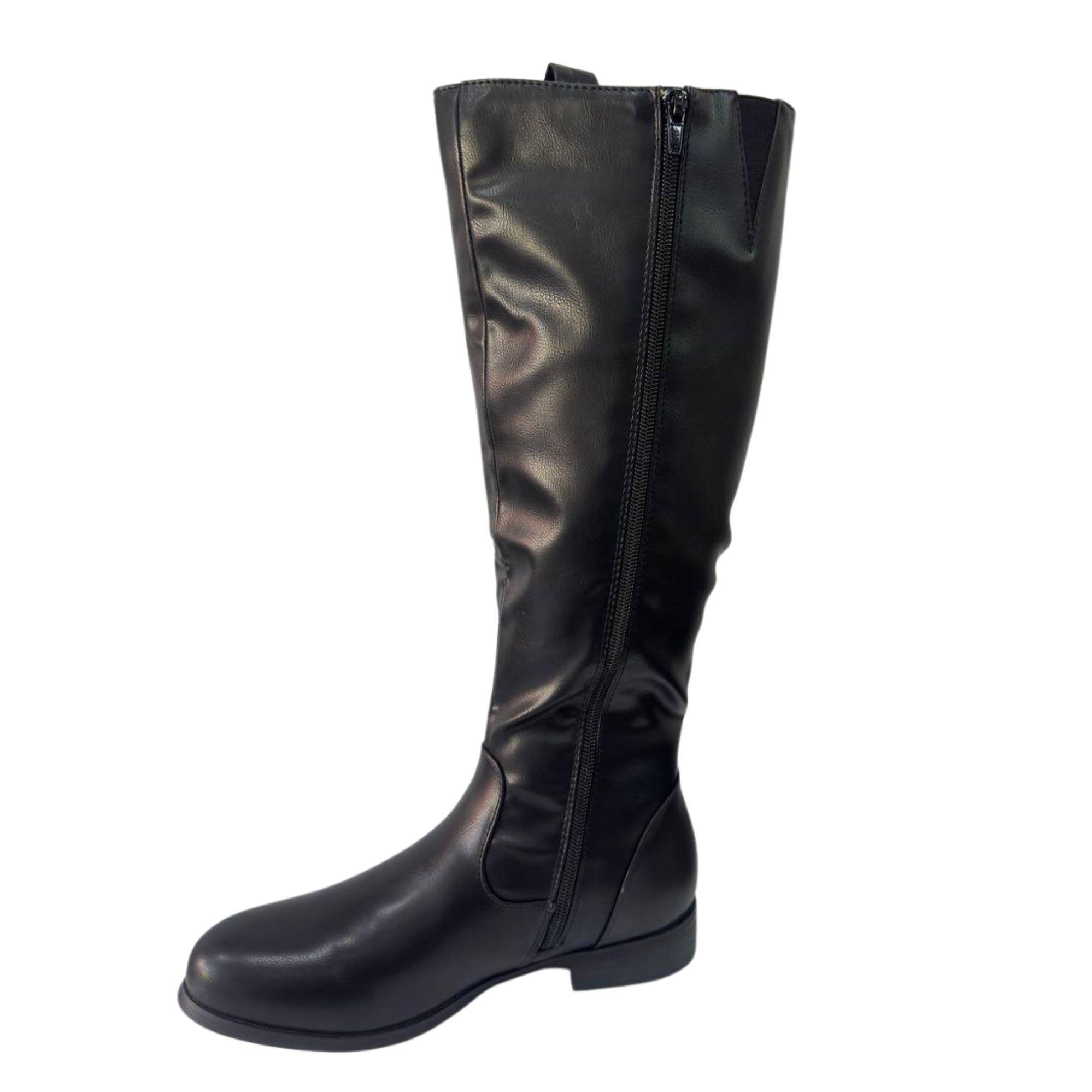Bota Mujer Plano Alto-2