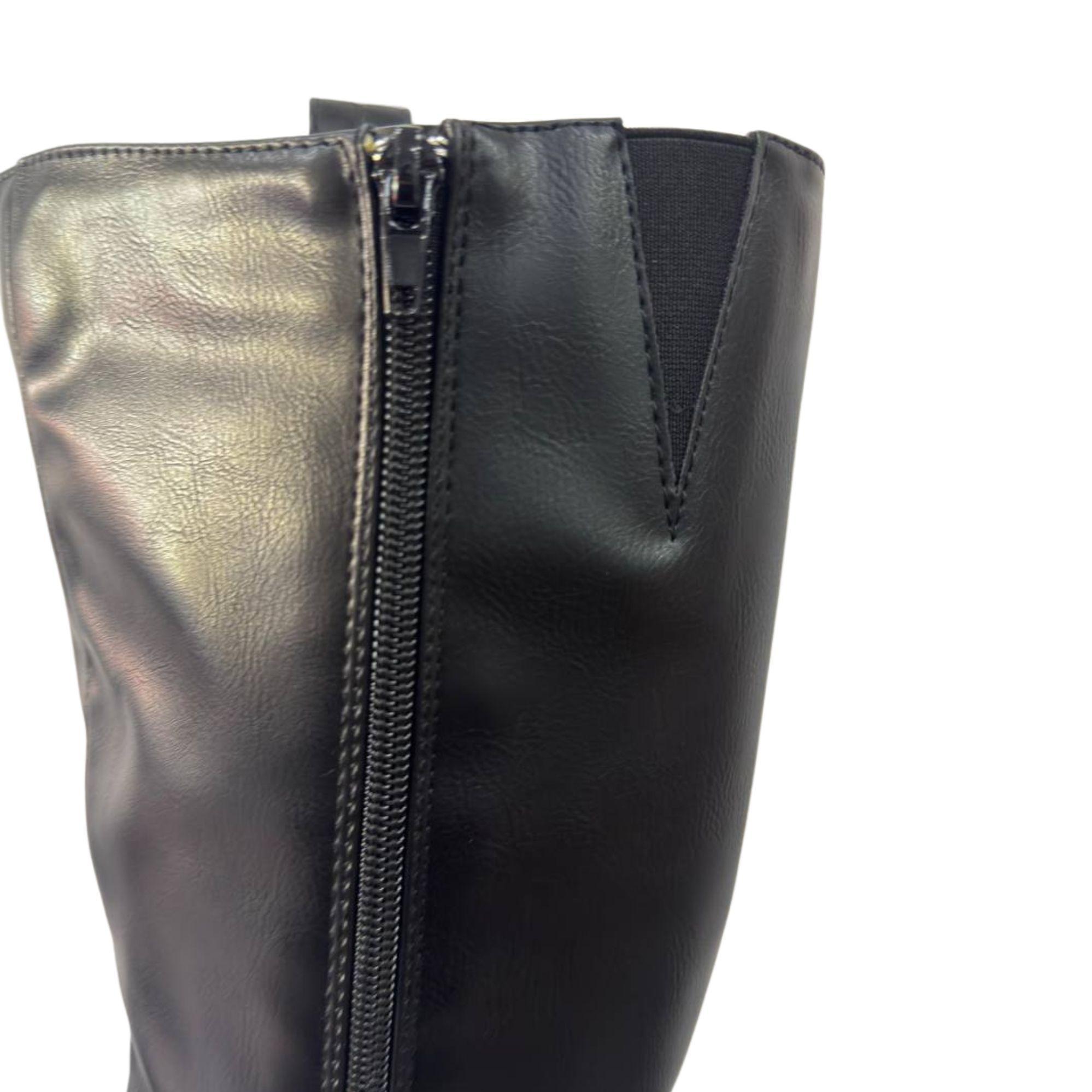 Bota Mujer Plano Alto-3