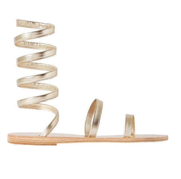 Sandalias Planas Diseño Alto En Espiral Romanas-0