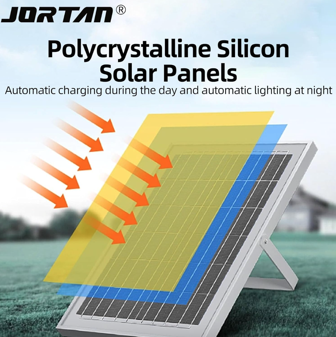 Foco Led Con Panel Solar Reflector 400w Jortan-4
