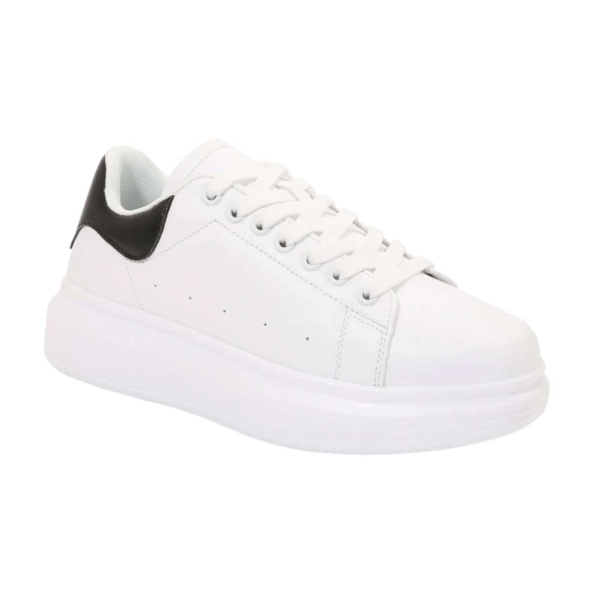 Zapatillas Blancas Plataforma Mujer-1