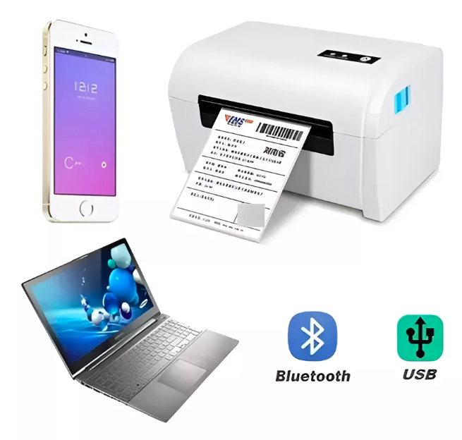 Impresora Térmica Portátil Bluetooth Etiquetas Código Barras-6