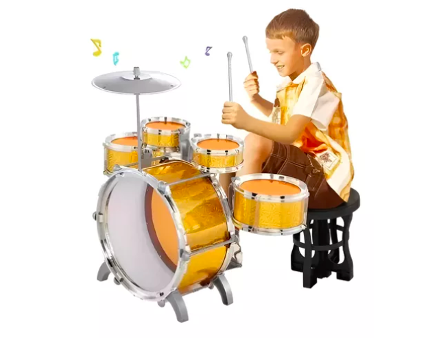 Set Batería Musical Regalo Niña Niño Tambores Juguete-4
