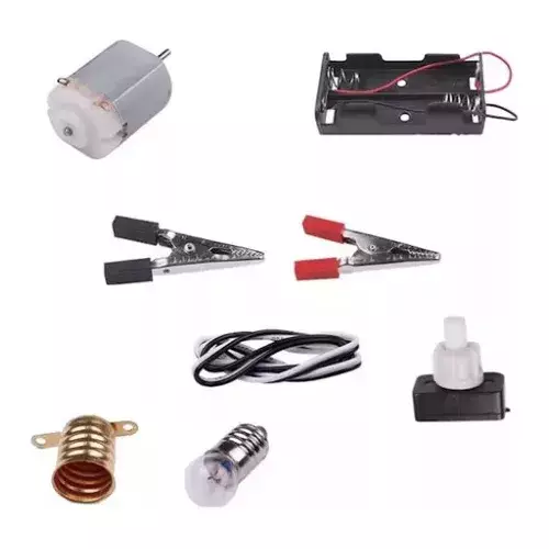 Set Circuito Electrico Escolar Didactico Manualidad Ciencias-0