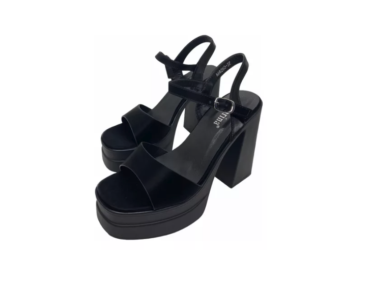 Sandalias Altas Para Mujer Tacón Grueso SOLO talla 40-5