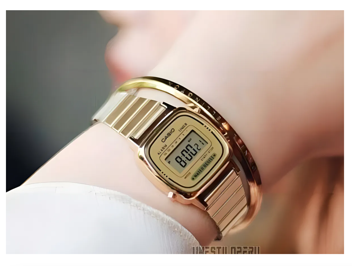 Reloj Casio Cuarzo Mujer Con Correa Ajustable Dorado-2