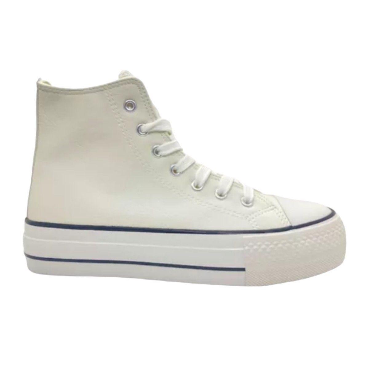 Zapatillas Blancas Ecocuero-0