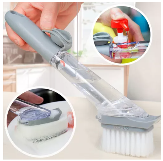 Cepillo Dispensador Jabón 2 En1-4